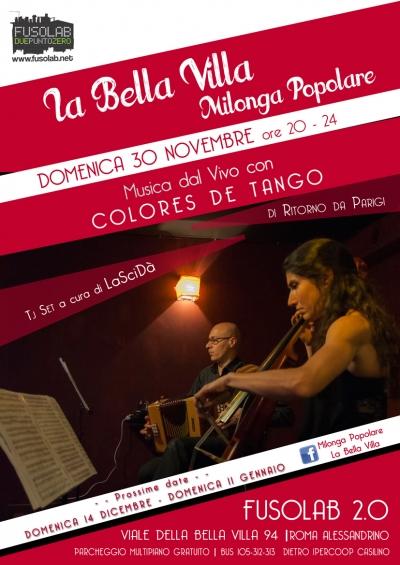 La Bella Villa – Milonga Popolare - 30 novembre 2014