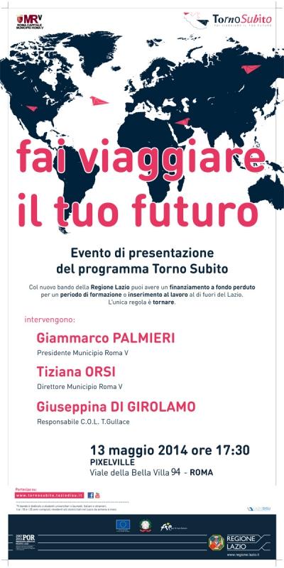 Torno subito tour: presentazione bando Regione Lazio