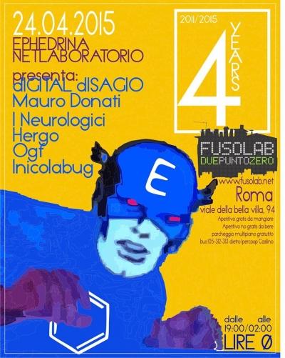 Ephedrina - INICOLABUG, I NEUROLOGICI, dIGITAL dISAGIO, HERGO, OGF e MAURO DONATI